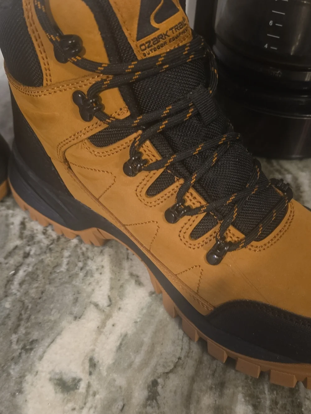 Ozark Trail Men's Waterproof Hiking Boots - Tan/Black